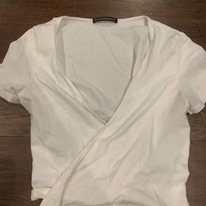 BRANDY MELVILE rae top in white